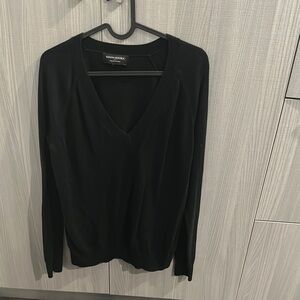 Banana Republic Black V-Neck Sweater
